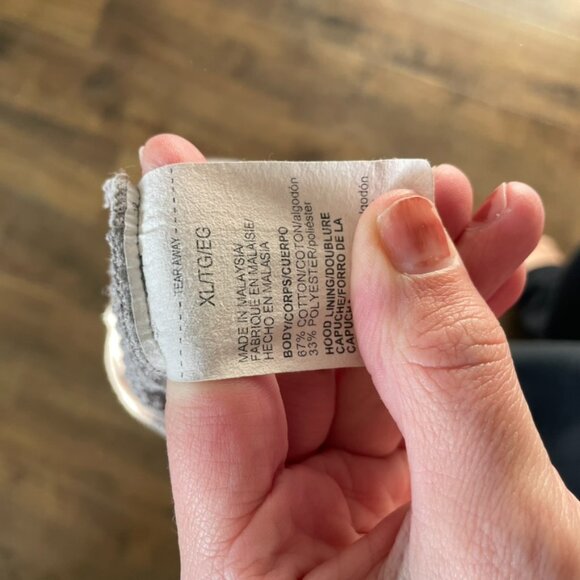 Under Armour Waffle Knit Hoodie Gray XL Long Sleeve Kangaroo Pocket - Picture 7 of 8